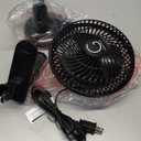Genesis 6-Inch Clip Convertible Table-Top & Clip Fan Two Quiet Speeds - Ideal For The Home, Office, Dorm, More Black