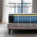 Queen Size Mattress, 10 Inch Queen Bed Mattress in a Box, Pocketed Coil Mattresses, Soft & Hotel-Quality, 60x80 Inch, Single Person Movable