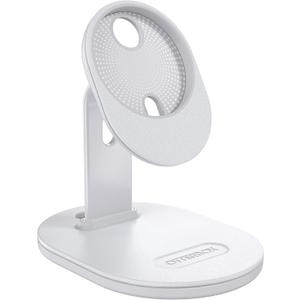 OtterBox Stand Holder with Precision-fit Design for Apple MagSafe Charger, Accommodates Strong Magnetic Alignment and Attachment for iPhone, White
