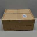 36" Gold Dining Room Light Fixture, No Assembly Required 6-Lights Kitchen Chandelier for Dining Room with White Fabric Shade, Chandelier Ceiling Light Fixture for Kitchen Island Bulb Not Included