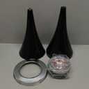 RELIANCER Floor Standing Ashtray w/Detachable Container,Stainless Steel Cigarette Ash Tray,Outdoor Self-Cleaning Ash Holder w/Weighted Base, Butt Receptacle Disposal for Home Patio (Black)