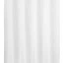 River Dream No Hook Long Shower Curtain or Liner Soft Microfiber - 75" Length Fabric Shower Curtain Liner Set, Machine Washable & Water Repellent, White, 71x77