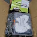 Pressurized Steam Cleaner, 3-Level Adjustable Handheld Steamer Cleaning for Home, 15s Fast Heat-Up & 47.3oz Tank, 2500W Multi-Surface Portable Steamer for Floor/Grout/Car/Kitchen & Bathroom (White)