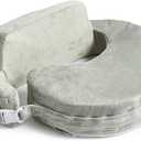 My Brest Friend Super Deluxe Nursing Pillow - Enhanced Comfort & Ergonomic Breastfeeding Pillow for Ultimate Support For Mom & Baby - Adjustable and with Handy Side Pocket, Platinum (Super Deluxe, Platinum)