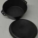 Pre-Seasoned Cast Iron Dutch Oven Pot with Lid, for Braising, Broiling, Frying, Sourdough Bread Baking, Camping Cookware, BBQ,3 Quart Pan