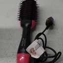 4-in-1 Hair Dryer Brush - Ionic Ceramic Titanium Brush Blow Dryer Hot Air Styler for Frizz-Free Blowouts, Salon Volumizer & Straightener with ALCI Safety Plug, 3 Heat Settings Hot Air Styler