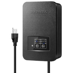 SURAIELEC 200W Low Voltage Landscape Transformer, Outdoor Weatherproof Transformer with Photocell Sensor & Timer, 2 Independent Zones, 120V AC to 12V/15V AC Multi Tap for Pathway Lights, Spotlights