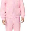 Nike Kids' Club Fleece Full-Zip Hoodie 2-Piece Set (3T, Medium Soft Pink)