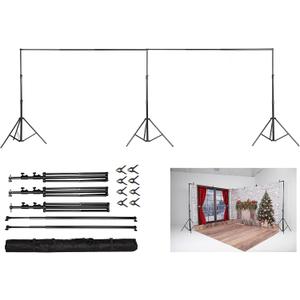 Kate 10x20ft (3x6m) Photography Backdrop Frame Stand for Room Set Adjustable Heavy Duty Photography Background Support System Kit