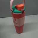 Owala FreeSip Sway Insulated Stainless Steel Water Bottle with Two-Way Spout, Built-In Straw and Bucket Handle, Made for Travel, School, and Sports, 40oz, BPA Free, Leak Proof, Strawberry Fields