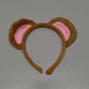 Plush Animal Ears and Horns Headband Animal Cosplay Costume Headwear for Halloween Christmas Carnival Theme Party