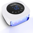 Lavinda UV LED Nail Lamp, Cordless Nail Lamp 54W Rechargeable Nail Dryer Gel Polish Light with Large LCD Display, Professional Gel Curing Lamp with 4 Timer Setting Auto Sensor for Salon and Home