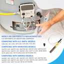21"100112328 Thermopile for Water Heater,750 Millivolt Waters Heaters Thermocouple Compatible with Reliance,Whirlpool, A.O.Smith,Kenmore, American Water Heater,Rheem Thermopile Replaces 9007872005