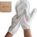 Manu&Pod Small 3 Pairs Overnight Cotton Mitten Gloves for Dry Hands, Eczema & Psoriasis l Moisturizing Gloves for Women l Wristband, White