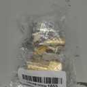 Uenede 2PCS Brass 3/4" NPT Female to 1" Hose Barb Fittings Adapter Connector Include 2 Clamps for Water/Oil/Gas