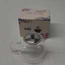 Glass Teapot with Removable Infuser Stovetop & Microwave Safe Borosilicate Clear Glass Teapot (22OZ) (22OZ / 650ML)