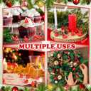 100 Pcs Mini Resin Cardinals Luminous Tiny Northern Cardinal Figurine Glow in The Dark Christmas Bird Ornaments for Craft Xmas Gift Miniature Garden Crafts Cake Topper Christmas Decoration