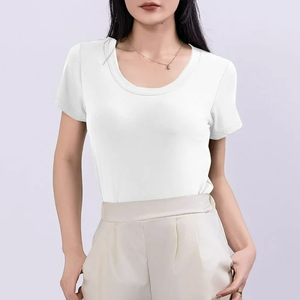 White T-shirt For Woman, L
