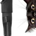 FUR-EEL PRO 2.0 Combo Pet Hair Removal Tool for Car Detailing | Universal Vacuum Attachment for Dog & Cat Hair | Fits 1-1/4" & 1-3/8" Hoses | Replaceable Soft Rubber Head | Washable & Reusable