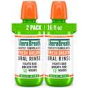 TheraBreath Fresh Breath Mouthwash, Mild Mint Flavor, Alcohol-Free, 16 Fl Oz (2-Pack)