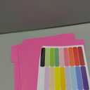 Pink File Folders 8.5x11 Inch,1/3 Cut Tab Colored File Folders Letter Size,School Business Office Folders for Document-18 Pack