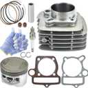YX140 56mm Cylinder Kit with Piston Ring Gasket Spark Plug,Top End Rebuild Kit for 140cc 150cc 1P56YMJ 1P56FMJ 1P56FMJ-5 W150-5 Engine Dirt Pit Bike ATV,High Performance Engine Kits