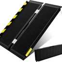 Portable Wheelchair ramp 3FT,Non-Slip Aluminum Threshold ramps for Home Steps,Folding Handicap ramp,doorways,Stairs,Scooter,Weight Capacity 800LBS (3FT(Usable Height 3-9 inch))