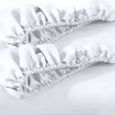 Bare Home 2-Pack Fitted Bottom Sheets Queen - Premium 1800 Ultra-Soft Wrinkle Resistant Microfiber - Deep Pocket (Queen, White)