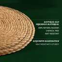 13" Round Woven Placemats Set of 24, Heat Resistant Plate Chargers
