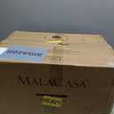 MALACASA Plates and Bowls Sets, 26 Pieces Ivory White Porcelain Dinnerware Sets without Mugs, Square Dinnerware with Dinner Plates, Bowls and Serving Platters, Modern Dish Set for 6, Series Flora