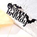 2 x Halloween Happy Birthday Cake Topper - Halloween Cake Topper,halloween Themed Girl/boy Birthday Cake Topper,halloween Birthday Party Decorations