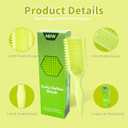 Curl Brush,Curl Defining Brush,Curly Hair Brush,for Shaping Curls, Waves & Coils, Reduces Frizz and Pulling, Ideal for All Hairstyles (Green)