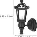 NUOBESTY Dollhouse Lights, 1 piece Miniature Dollhouse Wall Lamp 1:12 Scale Mini LED Light Battery Operated for DIY Doll House Furniture Accessories, Christmas House Decor