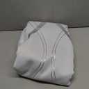 NICETOWN Extra Long Blackout Curtains for Large Window, Foil Printed Wave Lines Energy Saving Thermal Insulated Blackout Draperies for Dining Room Guest Room (1 Pair, 52" x 108", Greyish White)