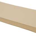 Outdoor Bench Cushion 48 x 18 x 3 Inch, Waterproof Patio Furniture Cushions with Ties, Non-Slip Rectangle Bench Seat Cushion Foam Pad for Garden Sofa Settee Couch Swing, Beige