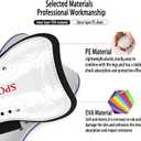 Soccer Shin Guards and Socks for Kids Youth Lightweight Protective Defender Gear for 4-18 Years Old Toddler Children Boys Girls Soccer Equipment (Medium, White2)