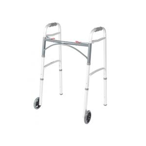 Drive Medical Deluxe Two Button Folding Walker with 5" Wheels