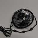 GPX Mini 4" USB Personal Fan, Compatible with Computers, Laptops, Portable Chargers, Black (AU25B)