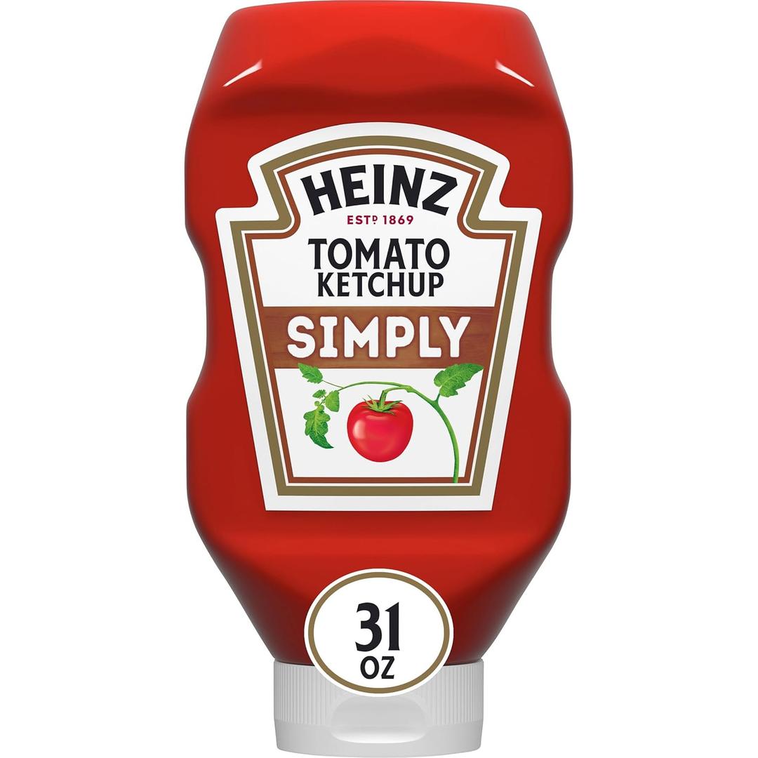 Heinz Simply Tomato Ketchup with No Artificial Sweeteners, 31 oz Bottle BBD: 05 FEB 27