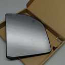 Ford F150 F250 F350 F450 F550 Super Duty Truck Left Side Heated Upper Mirror Glass Replacement - Convex Mirror with Rear Holder FL3Z17K707T
