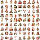 Christmas Transfers for Crafts, Rub On Stickers, Vintage Christmas Decals, Rub On Transfer for Wood Ornaments, Crafting Glass Ball, Furniture Canvas, Fabric Project (Santa80)
