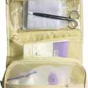 Exquisite Travel Bag for Ostomy and Colostomy Supplies - The Ultimate Choice for Post - Surgery Individuals, Featuring Hanging Setup and Stylish Covers Tailored for Women (Beige)