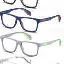 MODFANS Oversized 1.0 Reading Glasses for Men&Women,Large Readers for Men Comfort Rubber Temple with Spring Hinge,Wide Blue Light Blocking Reading Glasses,Anti UV/Eyestrain