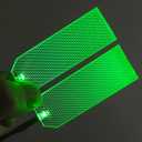 Decorations Acrylic led Light Helmet Lights Cosplay DIY kit RGB Superhero for Men Kids Gifts Green