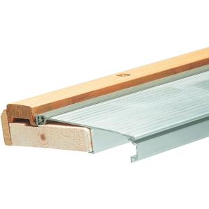 Frost King TAOC36A Adjustable Aluminum and Oak Sill Threshold, 3' L x 5-5/8" W x 1-3/8" H, Mill Finish