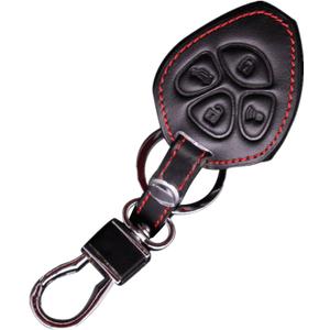 KAWIHEN Leather Key Fob Case Cover Compatible with for Toyota Camry Corolla Avalon RAV4 Yaris Matrix 4Runner BRZ HYQ12BBY 89070-06232