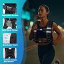 Weighted Vest, 6lb/8lb/12lb/16lb/20lb/25lb/30lb Weight Vest with Reflective Stripe, for Men Women Workout Equipment for Strength Training, Running, Jogging, Fitness, Weight Loss