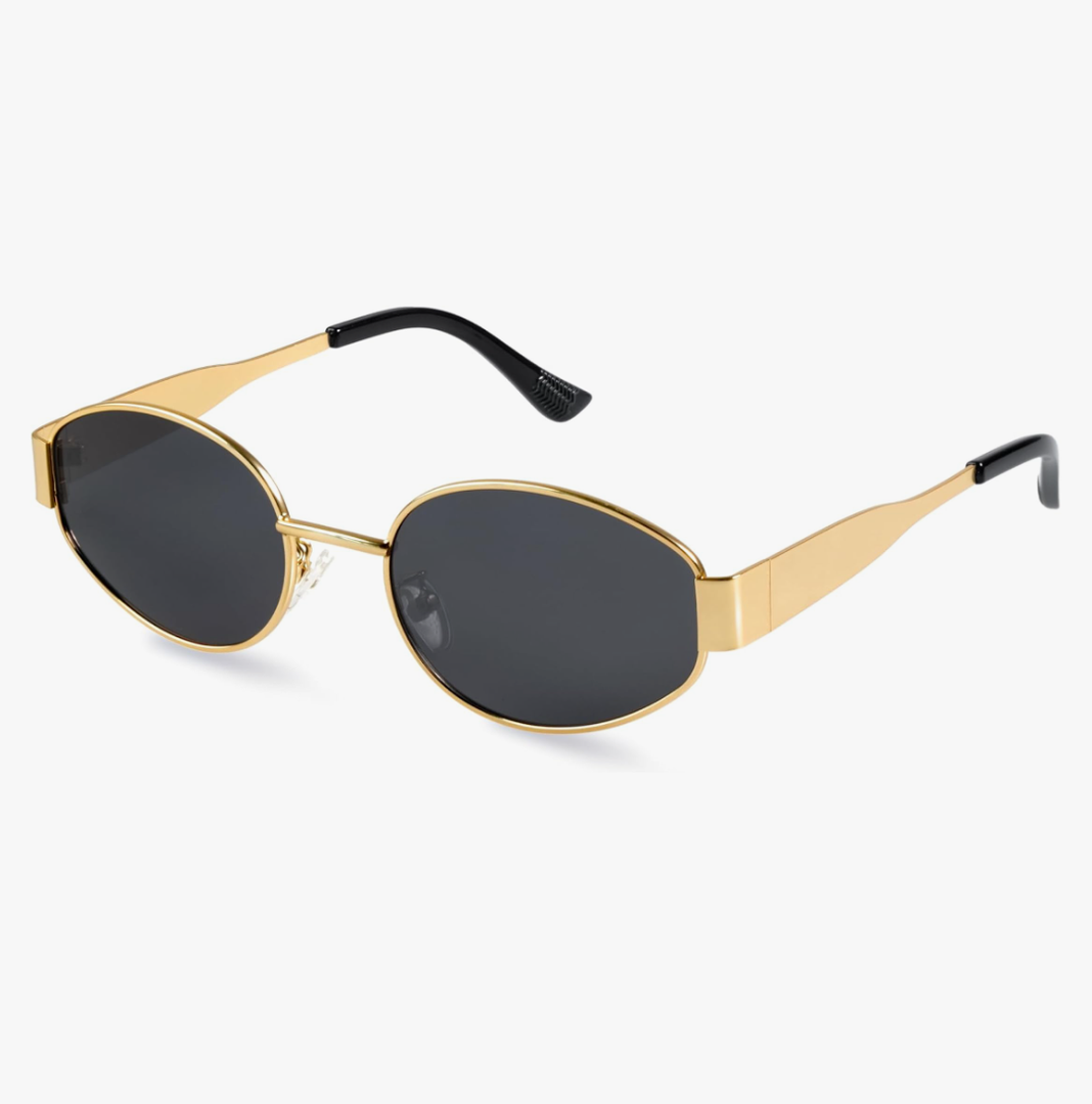 livho Oval Trendy Polarized Sunglasses Women Men, Retro Sun Glasses for Women Men 2025, Vintage Classic UV Protection Shades