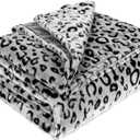 Black Throw Blanket Soft Fleece Couch Blanket Warm Bed Cozy Black Throw Blankets for Kids Boys Teens (Small Size 40" x 50" (102 x 127 cm))