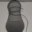 Smooth Triple Fusion Back Massager,with Heat, Vibration & Lumbar Traction - Deep Tissue Lumbar Pillow for Lower Back Pain Relief, Relaxation for Home, Office - Corded ElectricDark Gray